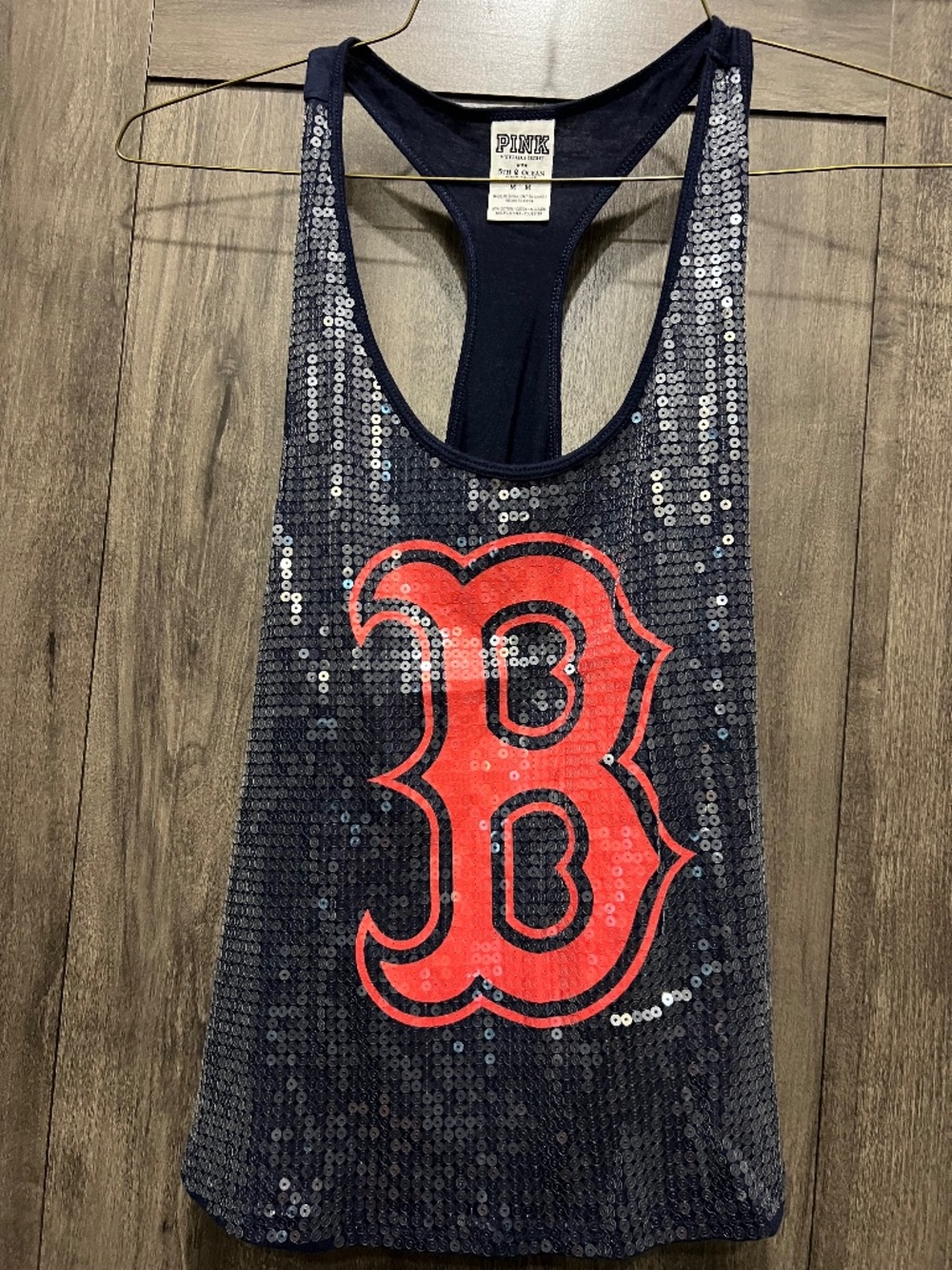 Victoria’s Secret PINK Boston Red Sox Sequin Tank